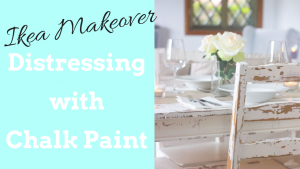 Distressing with Chalk Paint | Table and Chairs Makeover