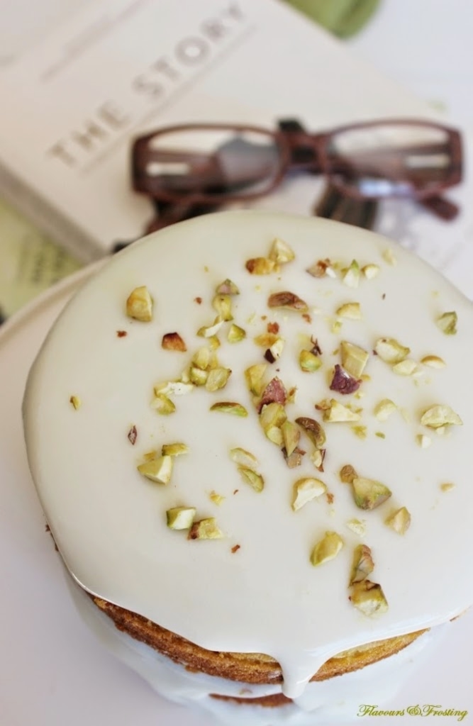 Pistachio White Chocolate Cake. The saltiness of the pistachios combines with the sweet richness of the white chocolate makes this cake taste heavenly!