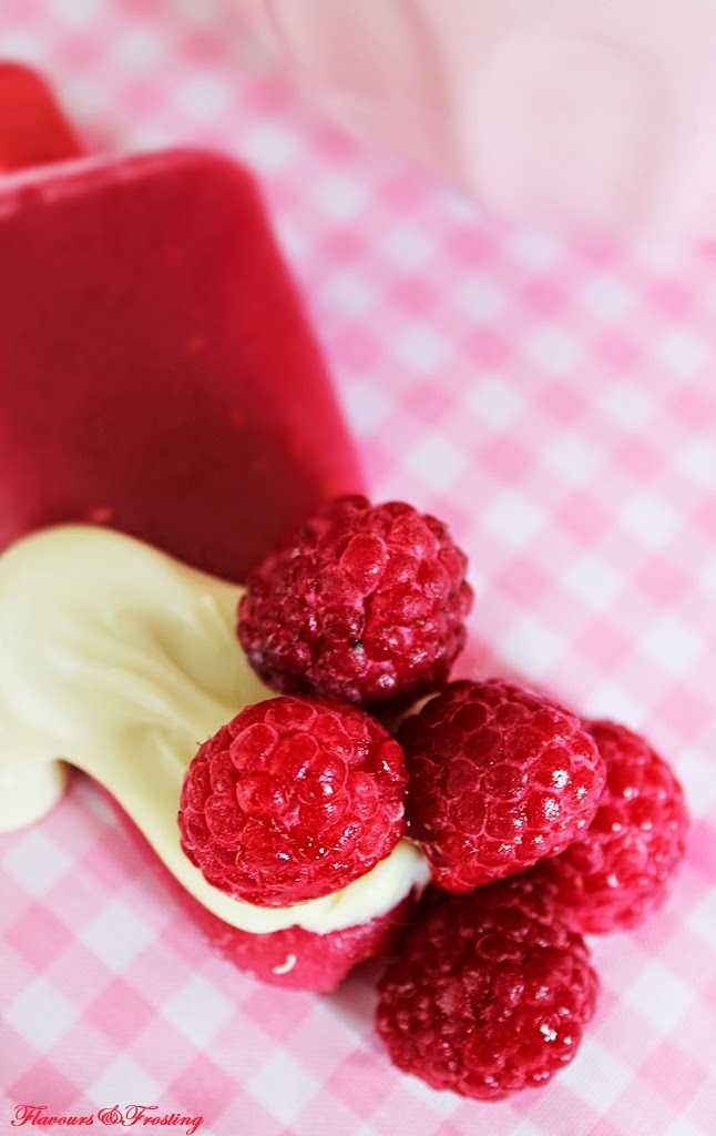 White Chocolate Raspberry Popsicle
