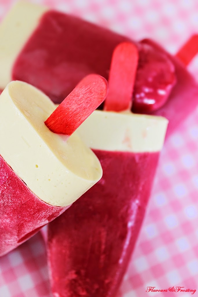 White Chocolate Raspberry Popsicle
