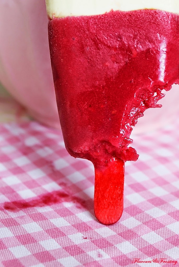 White Chocolate Raspberry Popsicle