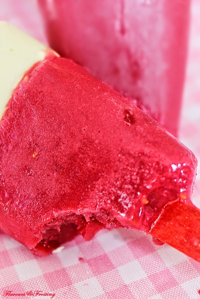 White Chocolate Raspberry Popsicle