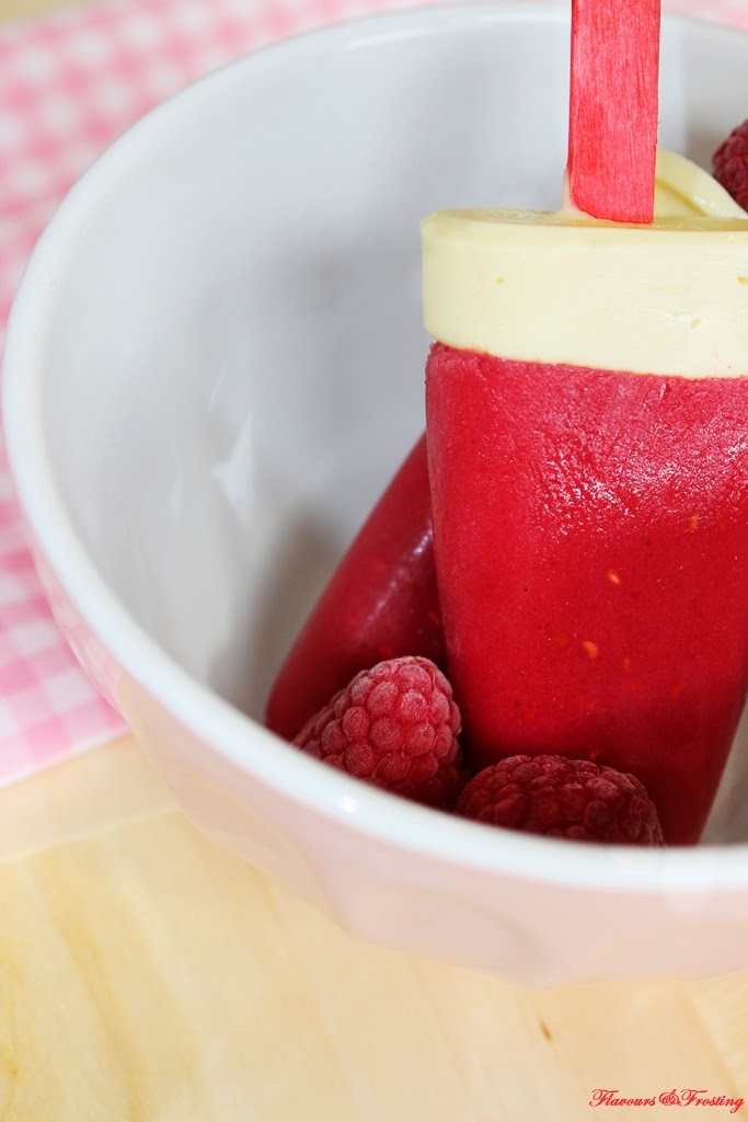 White Chocolate Raspberry Popsicle
