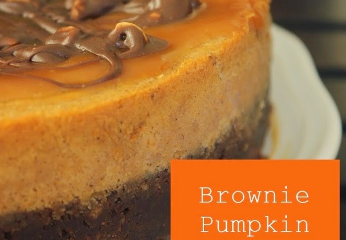 Brownie Pumpkin Spice Cheesecake