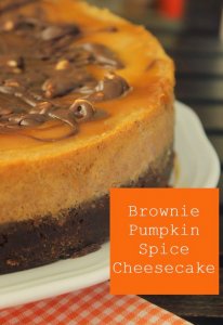 Brownie Pumpkin Spice Cheesecake