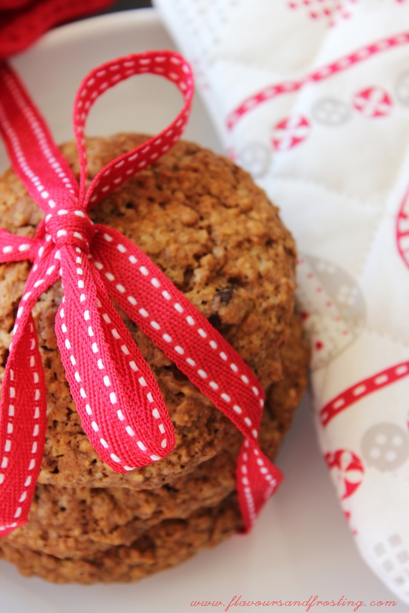 Pumpkin Cookies with oatmeal and cranberries