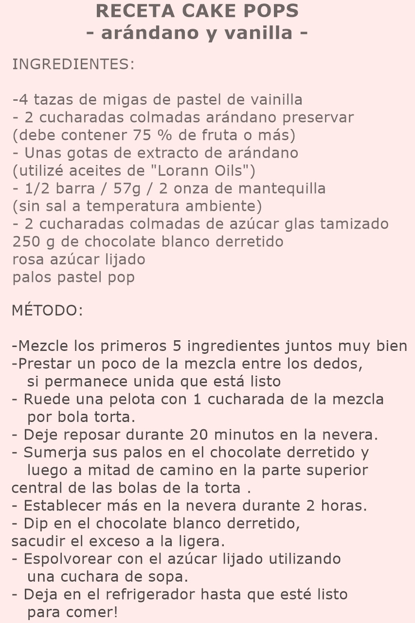 Receta Cake Pops