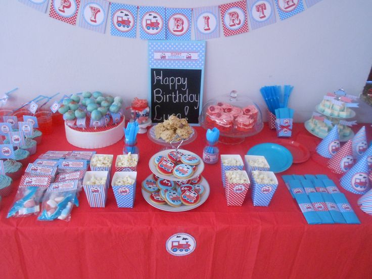 Vintage Train Dessert Table, Vintage Train Birthday Party