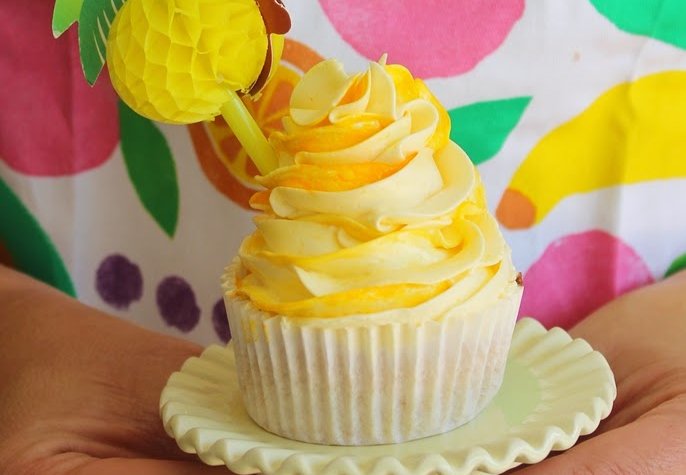 Preserved Peaches and brandy cupcakes