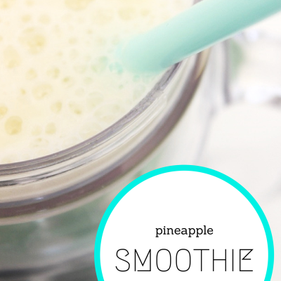Pineapple Smoothie Recipe|no fat or sugar added!