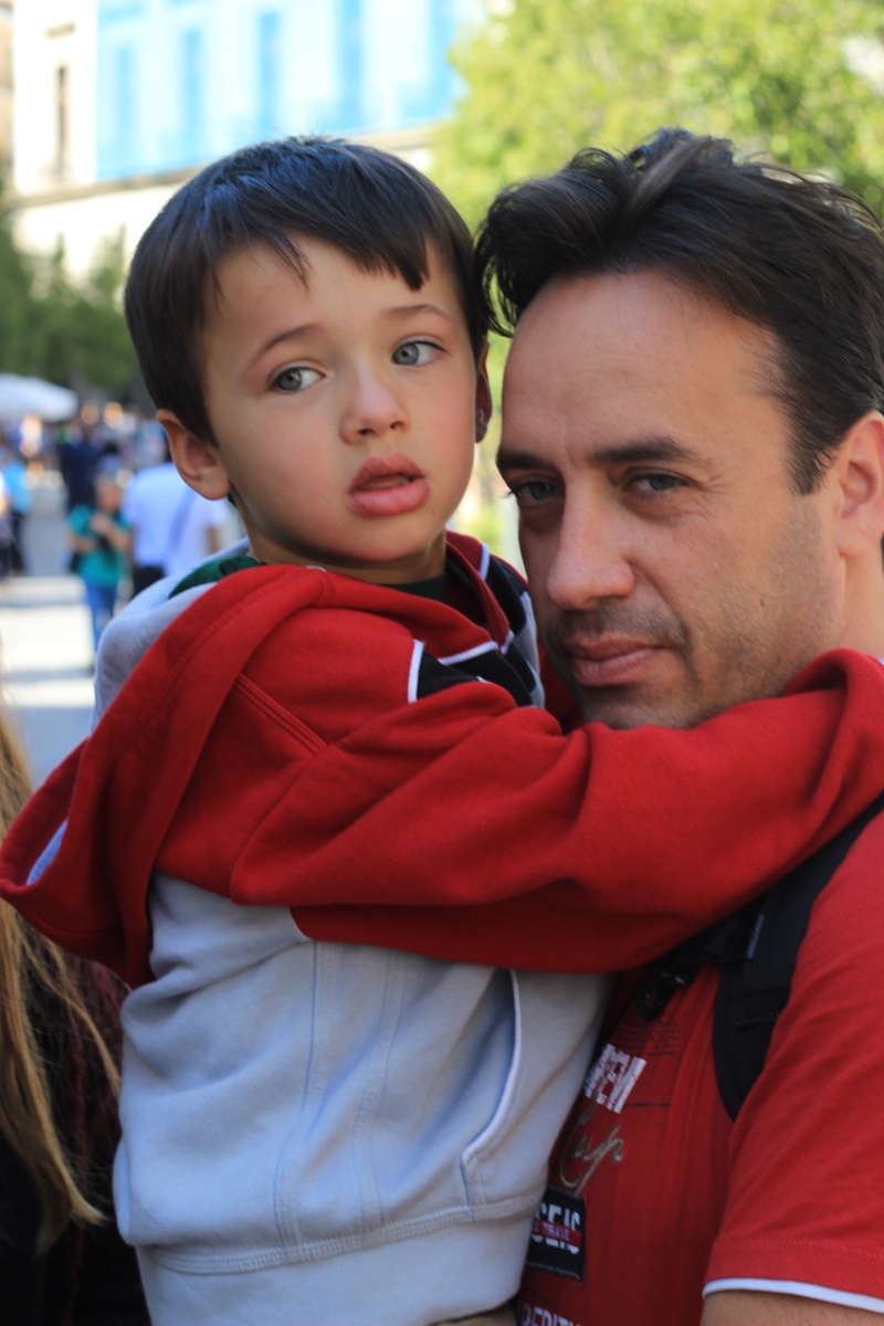 Spending time as a family in Madrid the capital of Spain