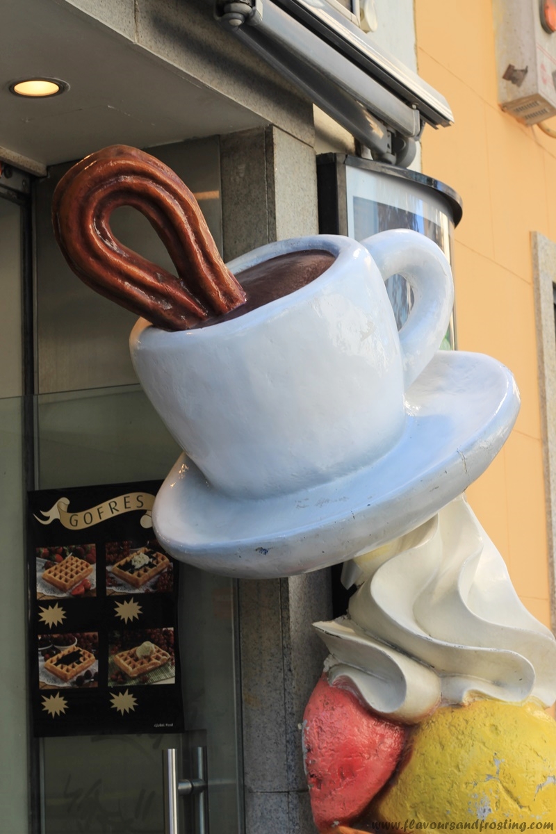 In typical Spanish style: Churros and Chocolate