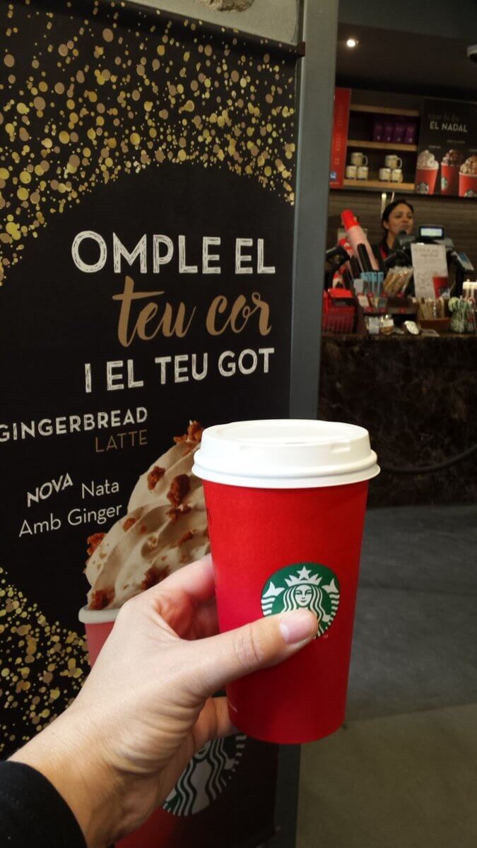 Overall, our trip was amazing. We even got to visit La Sagrada Familia in Barcelona centre. They are still building it. The same as when it There, we had the chance to enjoy a Starbucks latte and we visited a little park that incorporated a unique Christmas market called Fira de Nadal.