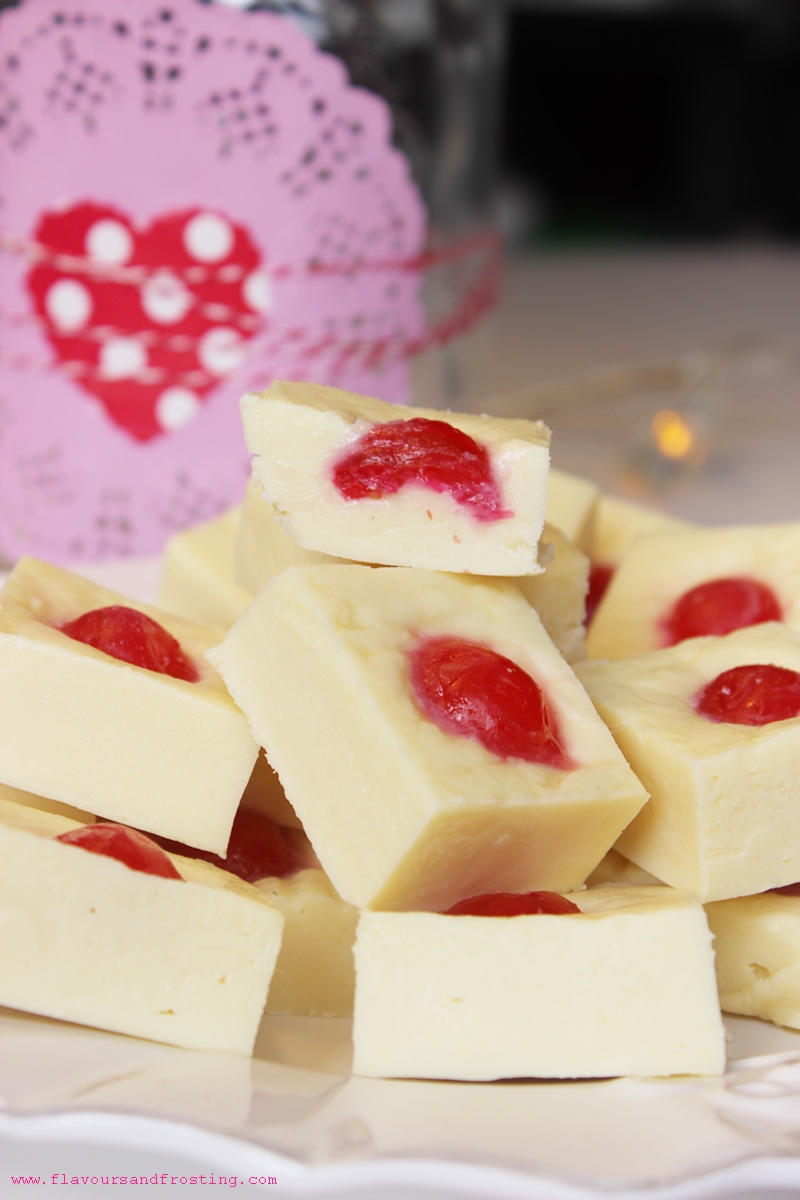 Super easy recipe to make Cherry Almond Fudge
