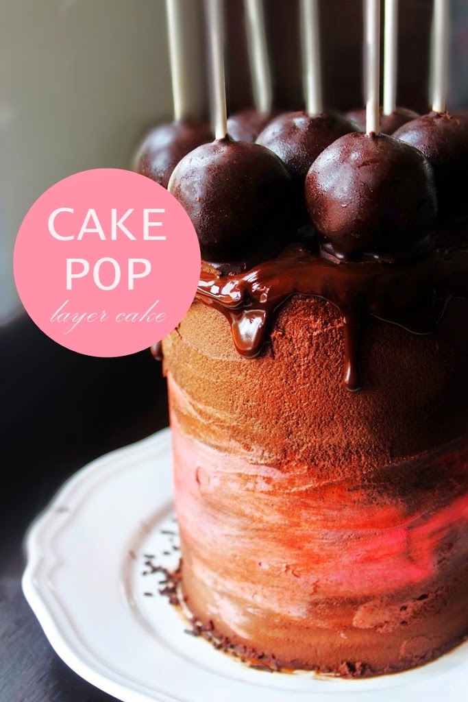 chocolate cake pop layer cake