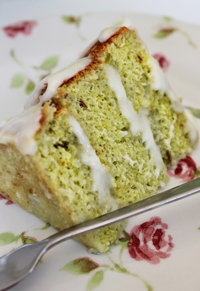 Pistachio White Chocolate Layer Cake Recipe