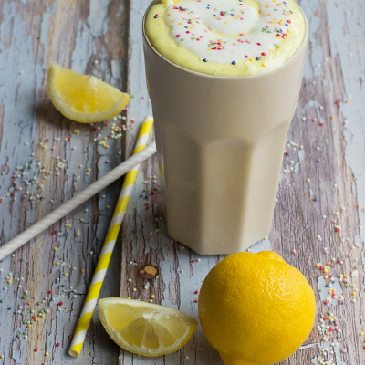 Lemon Milkshake | made with Homemade Lemon Curd