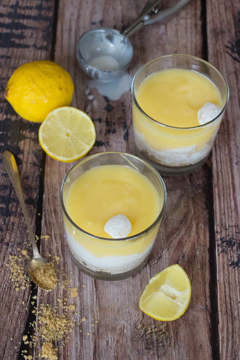 Lemon Pie Ice Cream Sundae Recipe made with Microwave Lemon Curd | FlavoursandFrosting.com