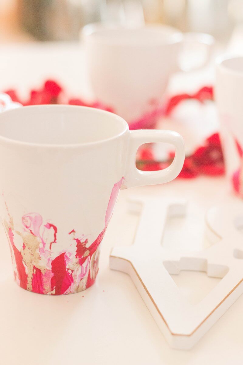 Nail Polish Mugs for Valentines Day