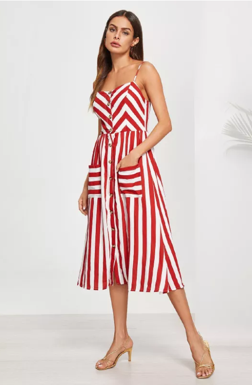 SHOP MY INSTAGRAM Summer striped cami dress