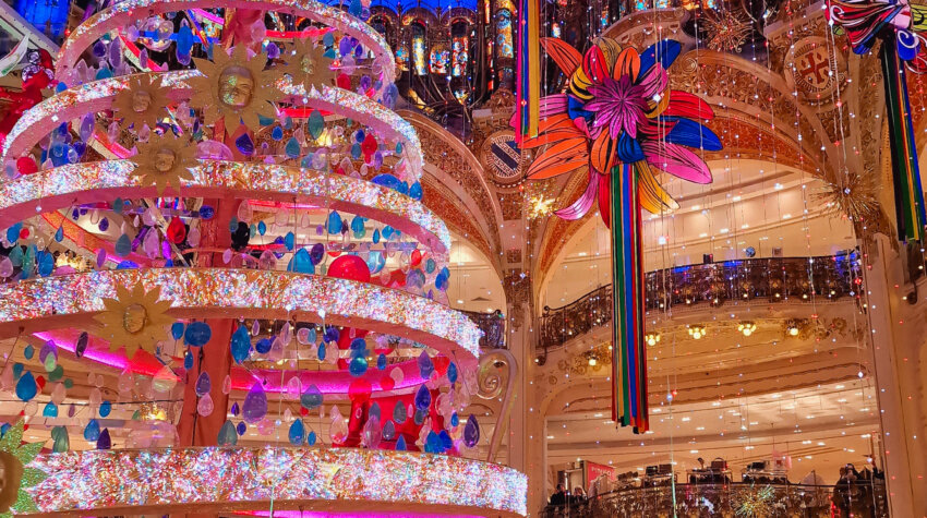 Galleries Lafayette Haussmann Paris Christmas 2023