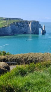 Beautiful view of the cliffs of Étretat