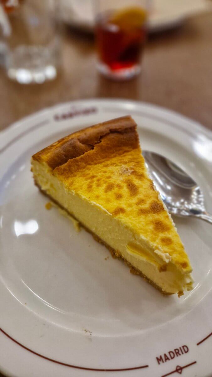 Best Places to eat in Madrid: Breakfast, Brunch, Lunch, Tapas & Dinner Guide Cheesecake in Madrid
